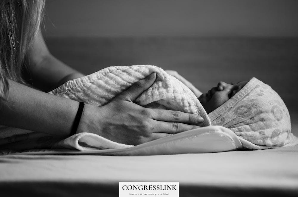 grayscale photo of woman lying on bed