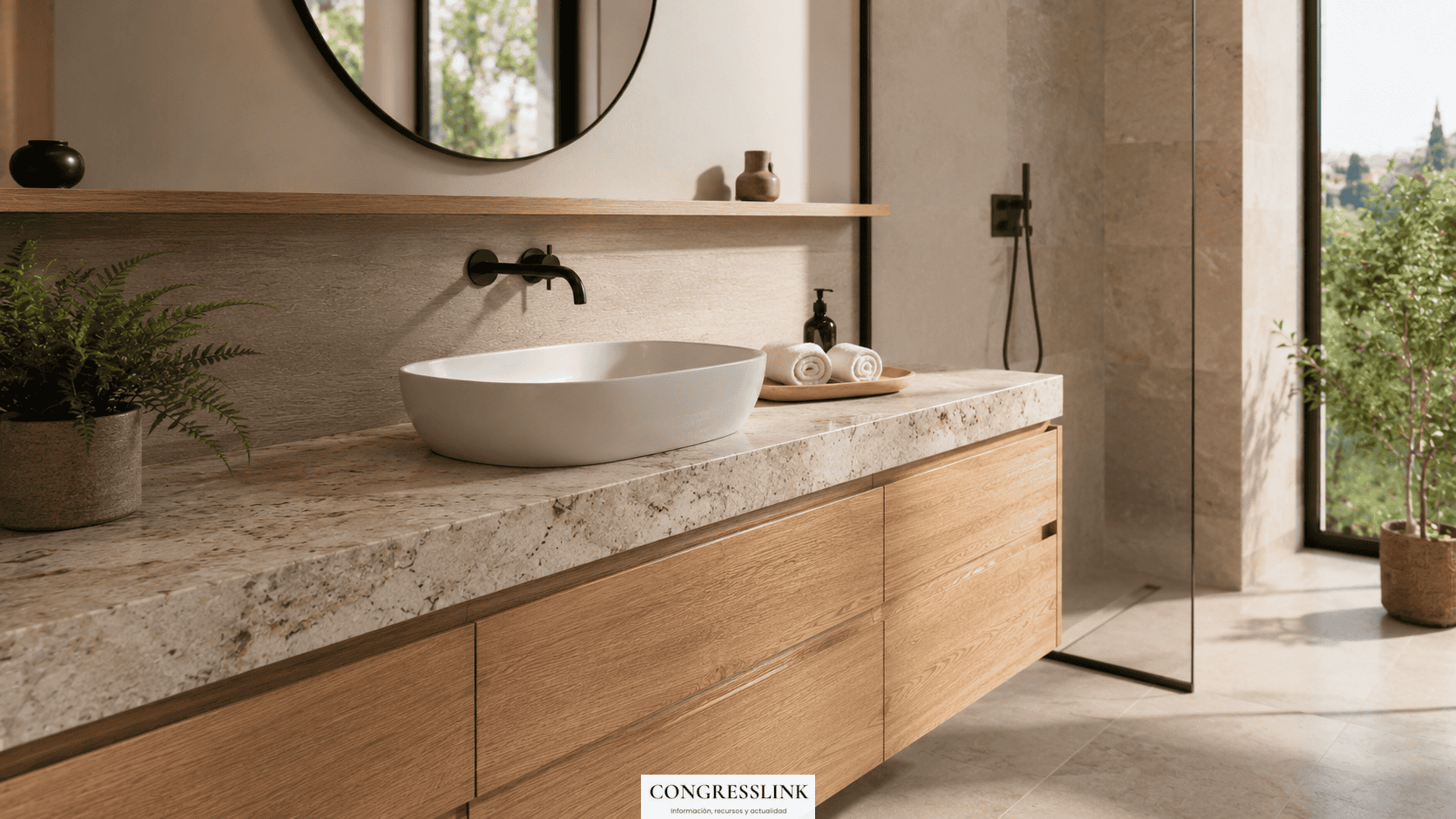 Cómo elegir una encimera de baño: materiales, medidas y uso